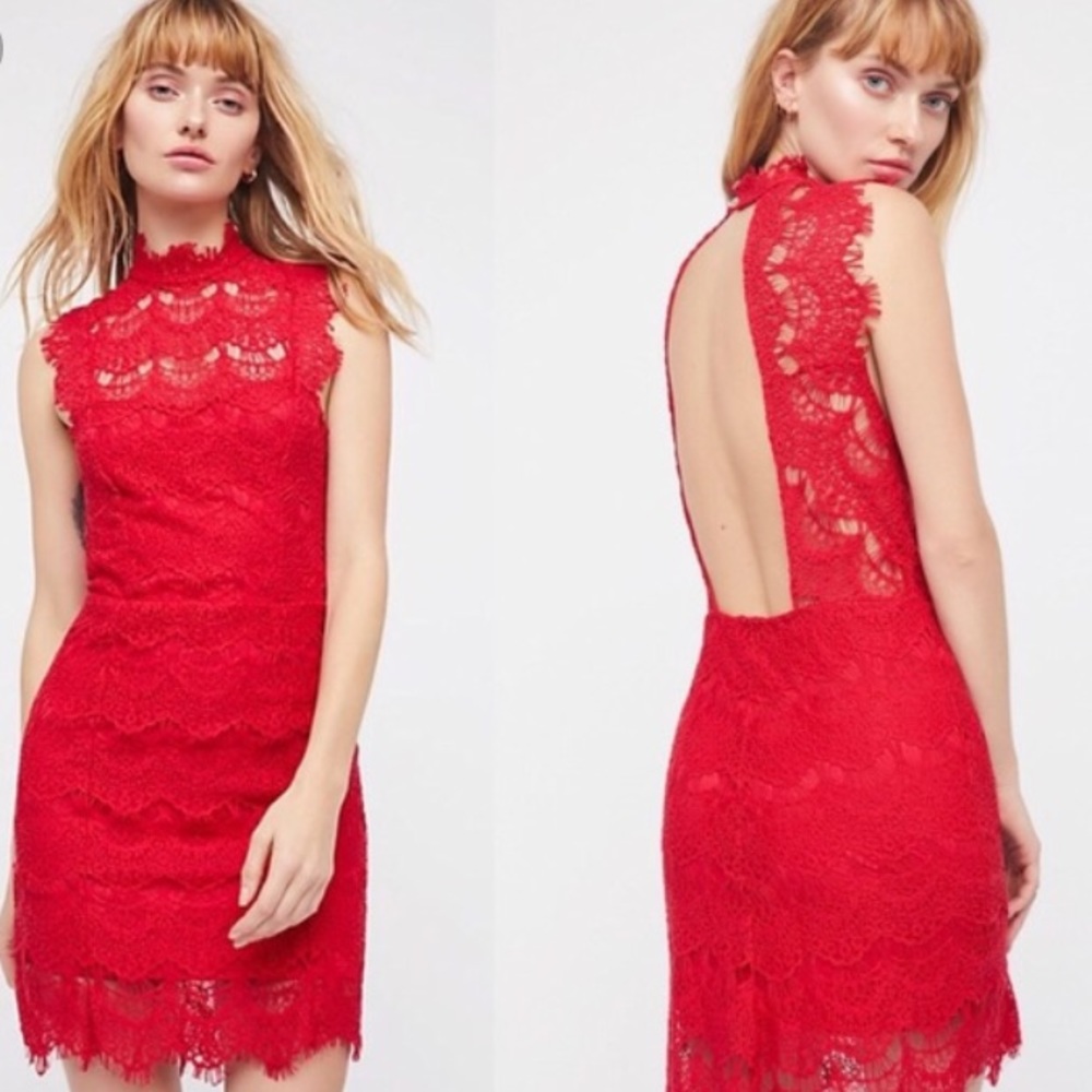 Free People Red Dress